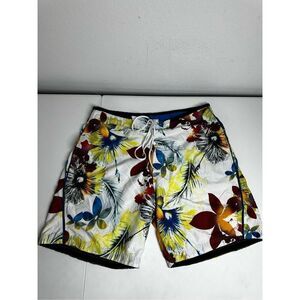 Vintage Speedo Board Swimming Shorts Size XL Floral Print